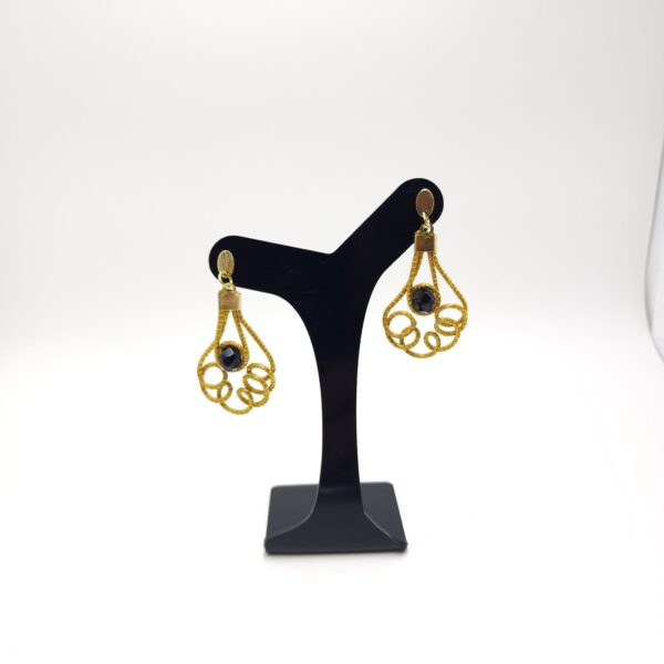 BRINCO CAPIM DOURADO VOLTAS C/ PEDRINHA