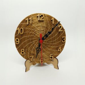#RELOGIO MANDALA NATURAL 12CM