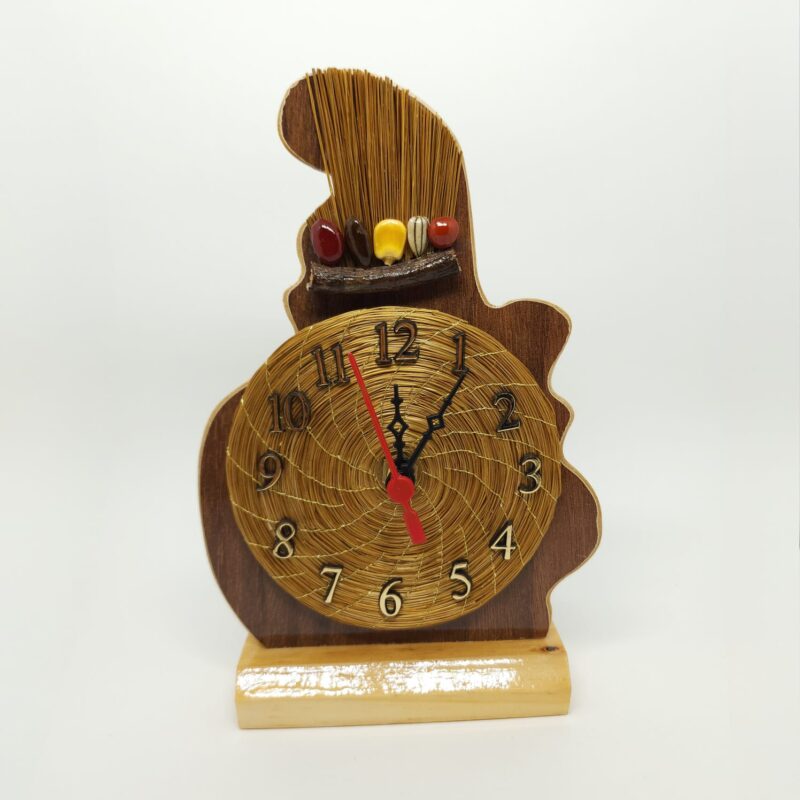 #RELOGIO MAPA TO C/ MANDALA C.DOURADO LINHA DOURADA