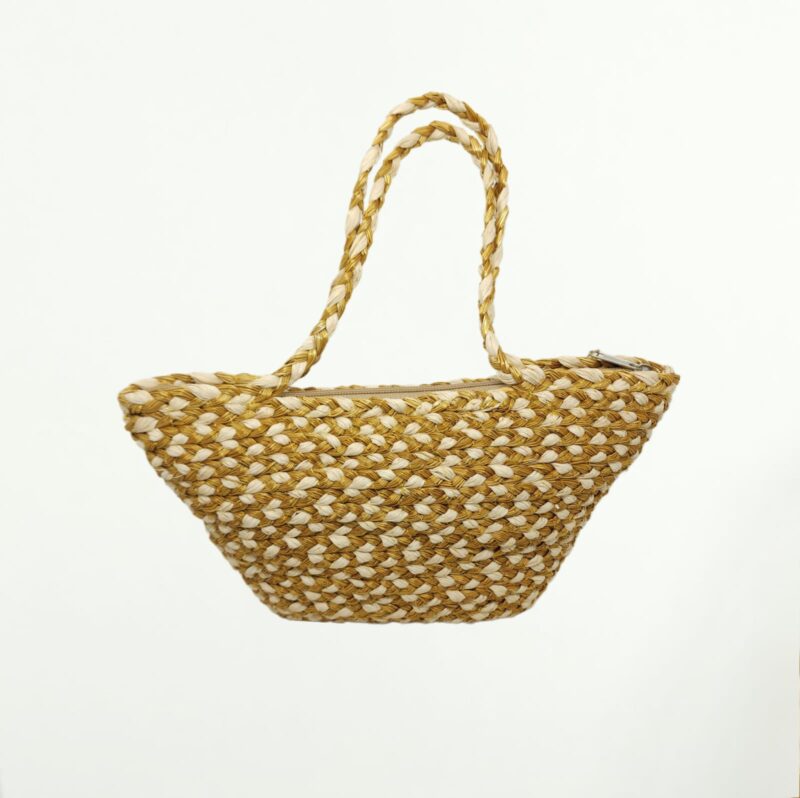 #BOLSA CAPIM DOURADO + FIBRA BURITI C/ ALÇA