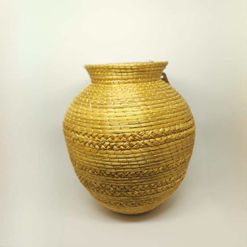 #VASO CAPIM DOURADO LINHA DOURADA 22X24
