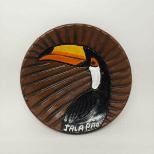 #PRATO ND CERAMICA FAUNA TUCANO JALAPÃO