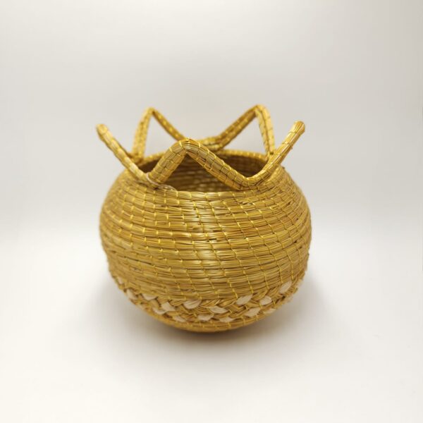 #VASO CAPIM DOURADO C/ FIBRA BURITI 11,5X12