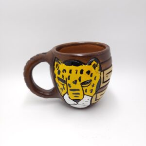 #CANECA CERAMICA FAUNA ONÇA JALAPAO PEQUENA