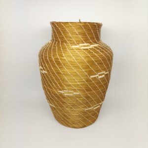 #VASO C.DOURADO LINHA NATURAL C/ DETALHE M 18X26