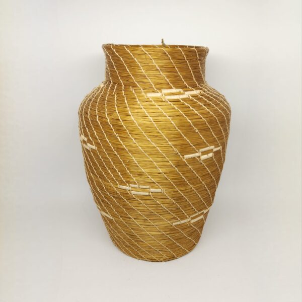 #VASO C.DOURADO LINHA NATURAL C/ DETALHE M 18X26