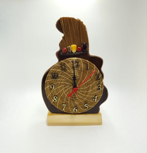 ##RELOGIO MAPA TO C/ MANDALA C.DOURADO LINHA BURITI