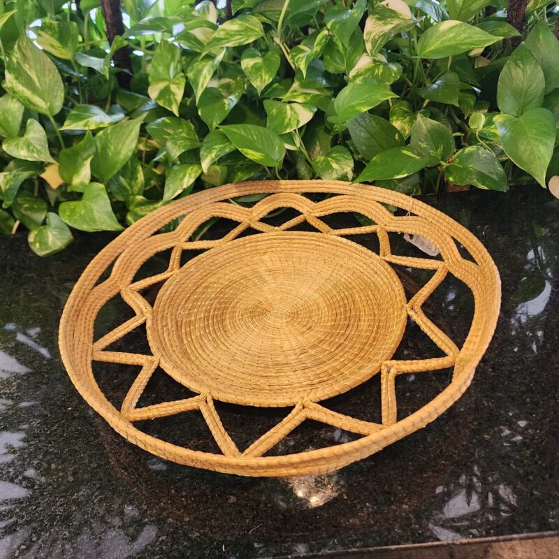 #CESTA CAPIM DOURADO GRANDE ABERTA 40X40X3