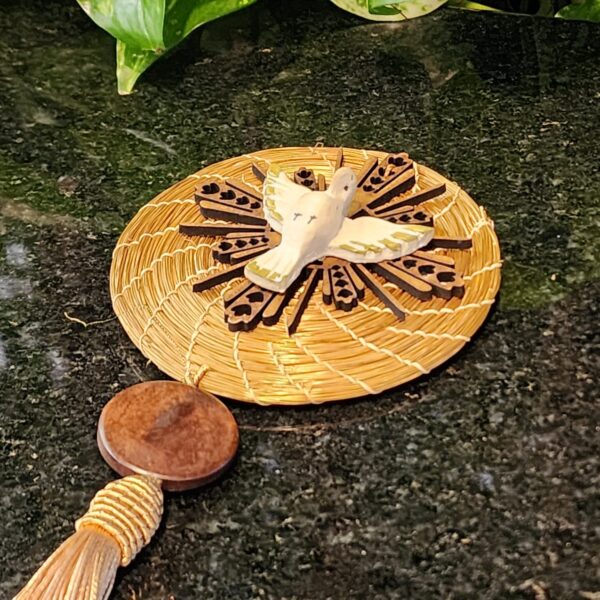 #MANDALA  C/ DIVINO RESINA  + ESPLENDOR  MDF C/ POMPOM - Imagem 2