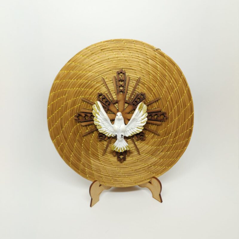#MANDALA CAPIM DOURADO LINHA DOURADA C/ DIVINO + MDF