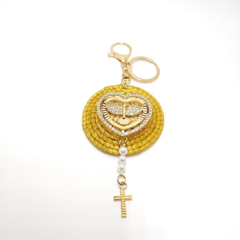 #CHAVEIRO DIVINO C/ BOLINHA + CRUZ