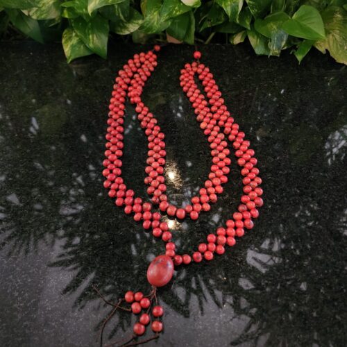 #COLAR SEMENTE AÇAI DUPLO TRANÇADO COM JARINA