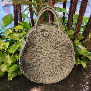 #BOLSA FIBRA ANTURAL REDONDA COM ALÇA CURTA E LONGA