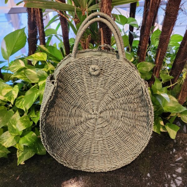 #BOLSA FIBRA ANTURAL REDONDA COM ALÇA CURTA E LONGA - Imagem 2