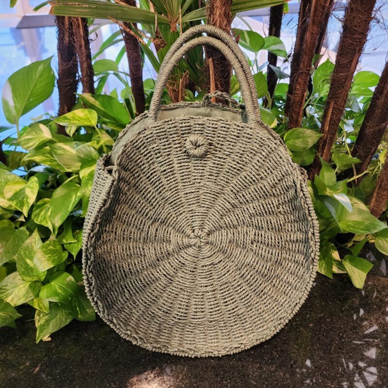 #BOLSA FIBRA ANTURAL REDONDA COM ALÇA CURTA E LONGA