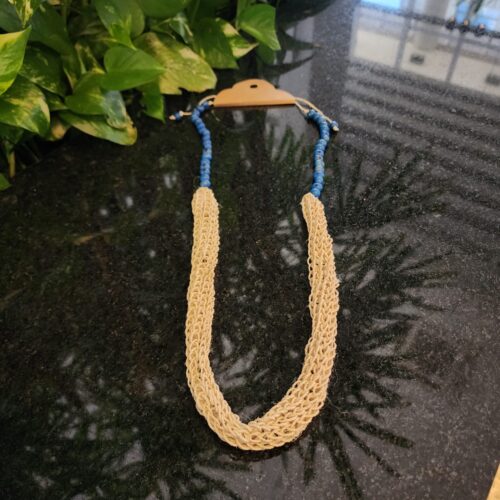 #COLAR TIPO FIBRA PONTO INFINITO C/ AÇAI