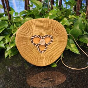 #BOLSA CAPIM DOURADO REDONDA