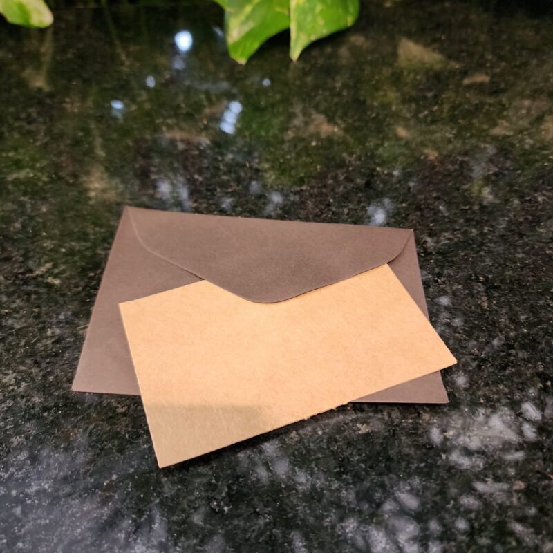 #ENVELOPE + CARTAO KRAFT