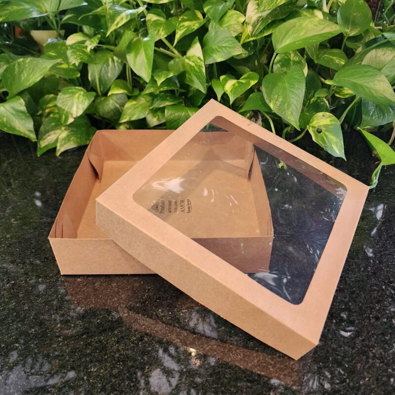 #CAIXA  KRAFT C/PLACA 20X20X5CM