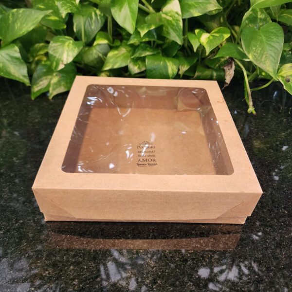 #CAIXA  KRAFT C/PLACA 20X20X5CM - Imagem 2