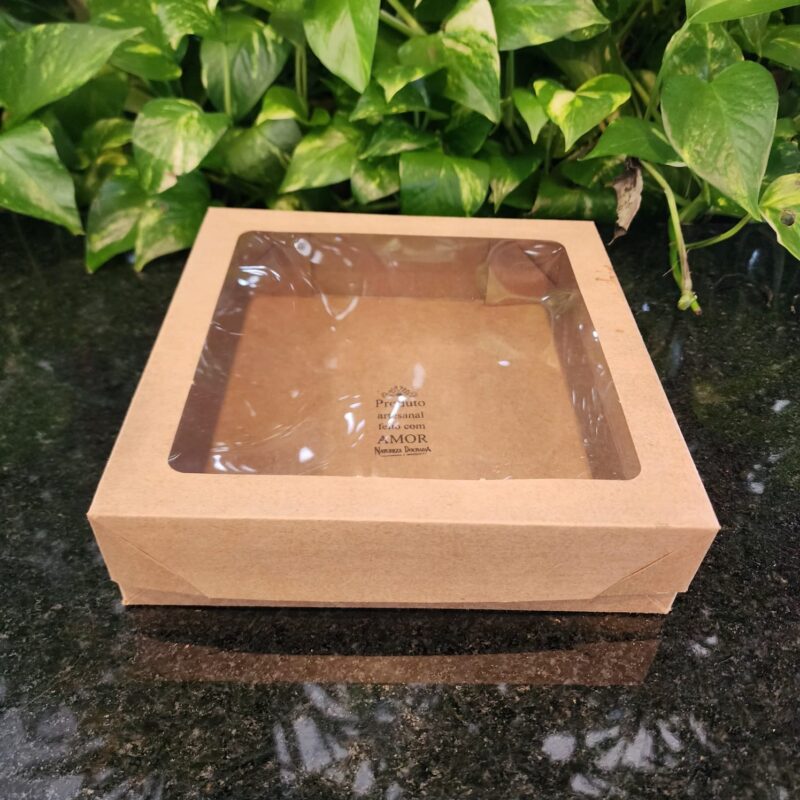 #CAIXA  KRAFT C/PLACA 20X20X5CM