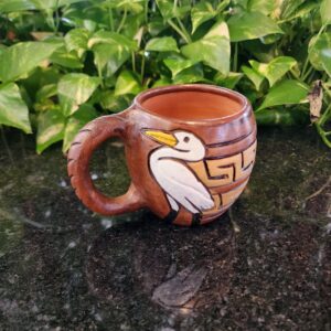 #CANECA CERAMICA  FAUNA GARÇA TO GRANDE