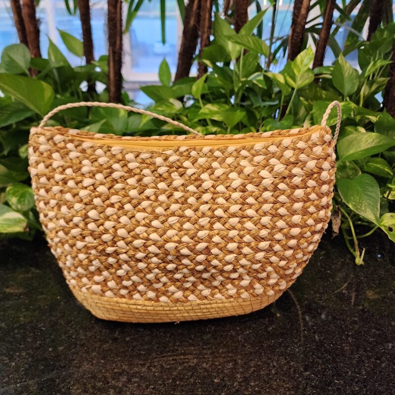 ##BOLSA CAPIM DOURADO COM ALÇA TRANÇADA COM FIBRA BURITI