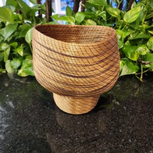 #VASO CAPIM DOURADO  +FIBRA MARROM DESIGN ANDRIELI G