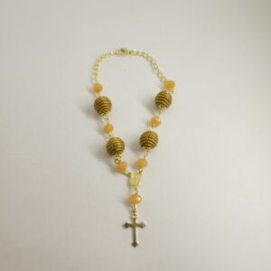 #TERÇO PULSEIRA + C.DOURADO