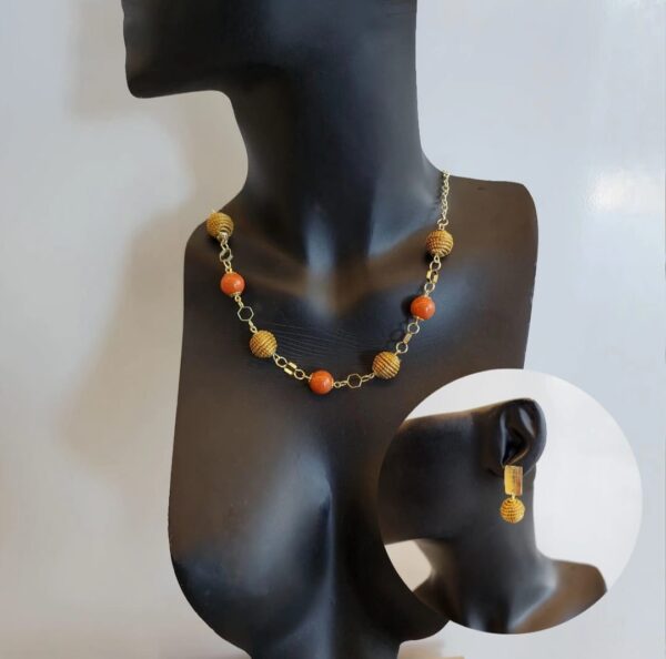 #CONJUNTO COLAR + BRINCO - Imagem 2