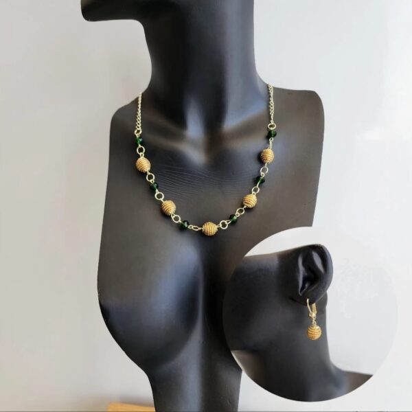 #CONJUNTO COLAR + BRINCO - Imagem 2