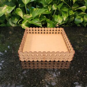 #BANDEJA  MDF  18x18x4,5