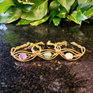 ##PULSEIRA CAPIM DOURADO C/ PEDRA