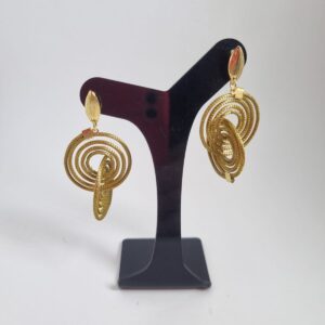 #CONJUNTO COLAR CAPIM DOURADO + BRINCO