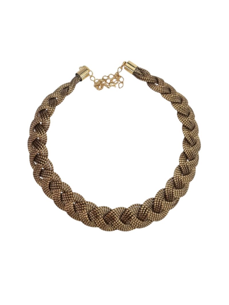 Gargantilha de Capim Dourado Seleção Luxo Linha preta