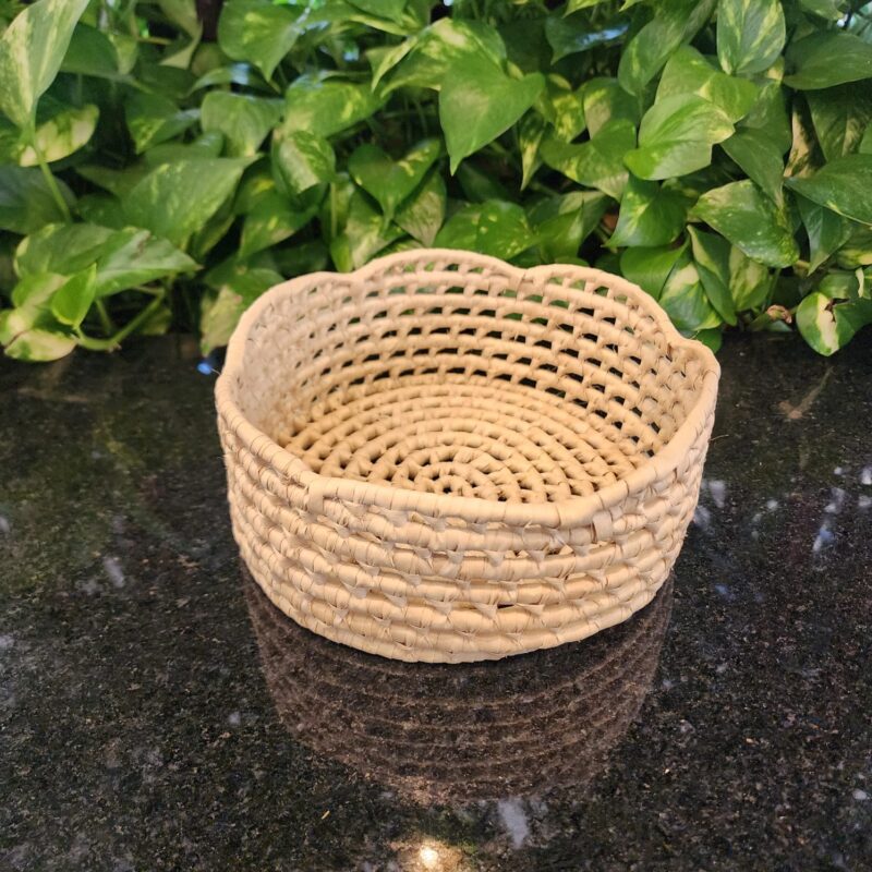 #CESTA REDONDA CARNAÚBA NATURAL 21X8 #