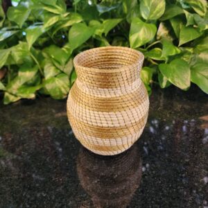 #VASO CAPIM DOURADO + FIBRA DE BURITI #