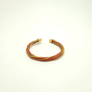 Pulseira de Capim Dourado Trançado Colorido
