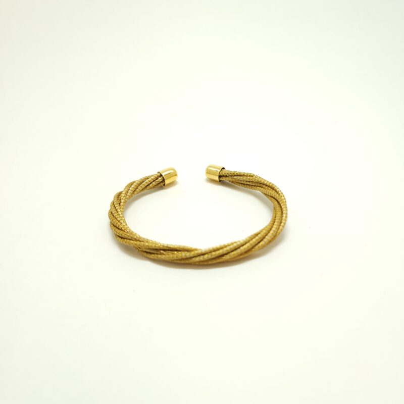 Pulseira de Capim Dourado Trançado Colorido
