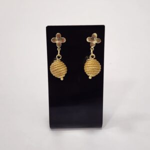 #CONJUNTO PULSEIRA + BRINCO CAPIM DOURADO C/ CRISTAL #