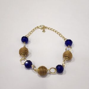 #CONJUNTO PULSEIRA + BRINCO CAPIM DOURADO C/ CRISTAL #