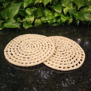 Porta-Panelas de Carnaúba Natural 20cm - Feito a Mão