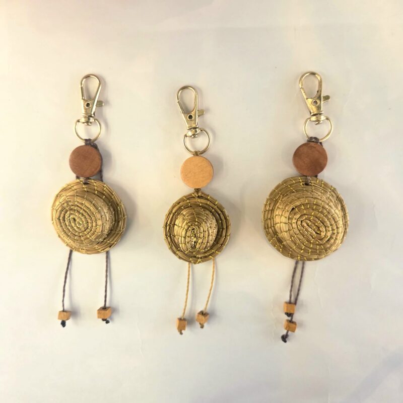 Chaveiro Chapéu de Capim Dourado com Mosquetão