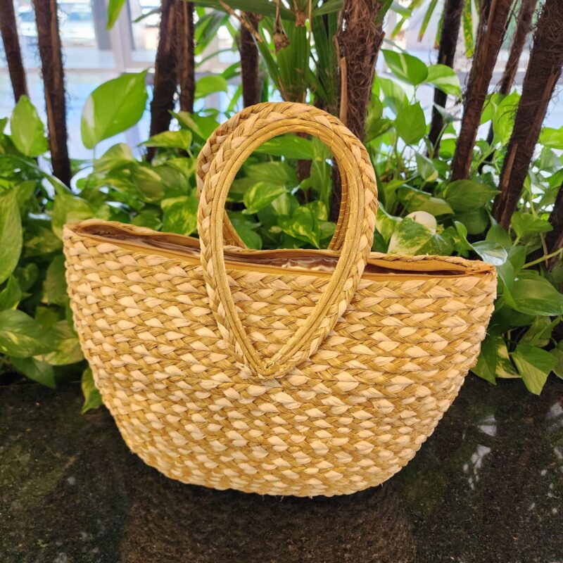 Bolsa Mista Capim Dourado + Buriti c/alça fixa 35x26cm