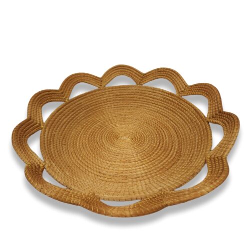 Fruteira de Capim Dourado 40 x 8cm