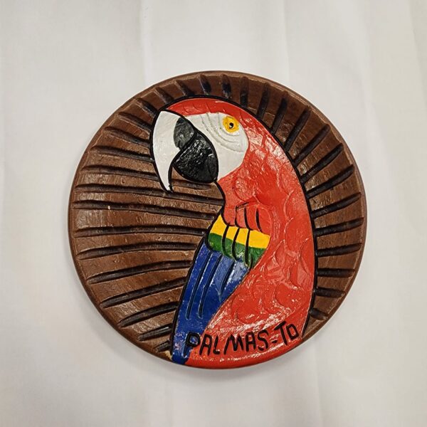 Prato de Ceramica fauna escrita Palmas-TO