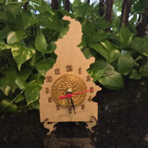 Relogio mapa TO com Mandala + Escrita