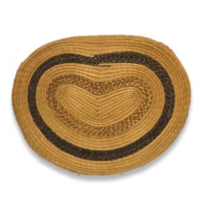 Bolsa de Capim Dourado coração com alça