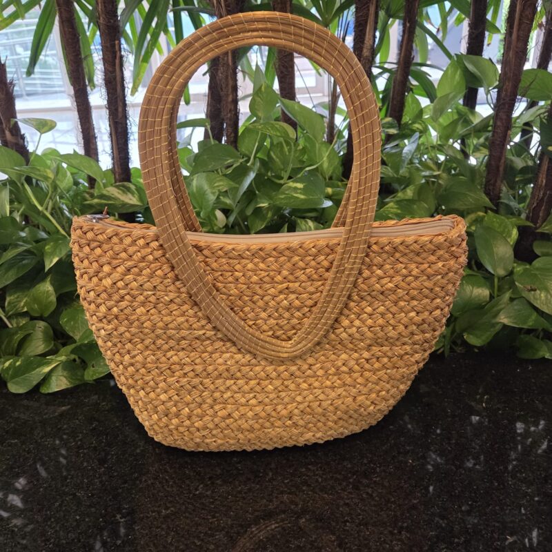 Bolsa de Capim Dourado com alça fixa Grande