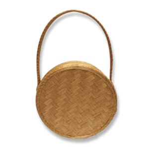 Bolsa de Capim Dourado Coleçao Tapeti com Alça Fixa